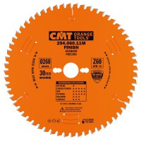 CMT Industrial Fine Cut Saw Blade 260mm dia x 2.5 kerf x 30 bore Z60 15ATB